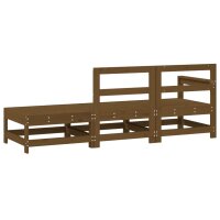 vidaXL 3-tlg. Garten-Lounge-Set Honigbraun Massivholz Kiefer