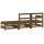 vidaXL 3-tlg. Garten-Lounge-Set Honigbraun Massivholz Kiefer