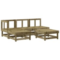 vidaXL 5-tlg. Garten-Lounge-Set Kiefernholz Impr&auml;gniert