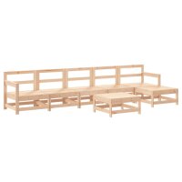 vidaXL 7-tlg. Garten-Lounge-Set Massivholz Kiefer