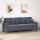 vidaXL 3-Sitzer-Sofa Dunkelgrau 180 cm Samt