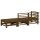 vidaXL 3-tlg. Garten-Lounge-Set Honigbraun Massivholz Kiefer