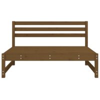 vidaXL Garten-Mittelsofa Honigbraun 120x80 cm Massivholz Kiefer