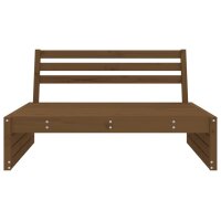 vidaXL Garten-Mittelsofa Honigbraun 120x80 cm Massivholz Kiefer