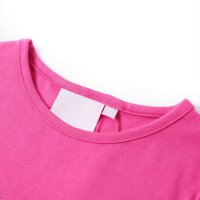 Kinder-T-Shirt mit Fl&uuml;gel&auml;rmeln Dunkelrosa 116