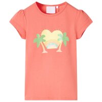 Kinder-T-Shirt Korallenrosa 92