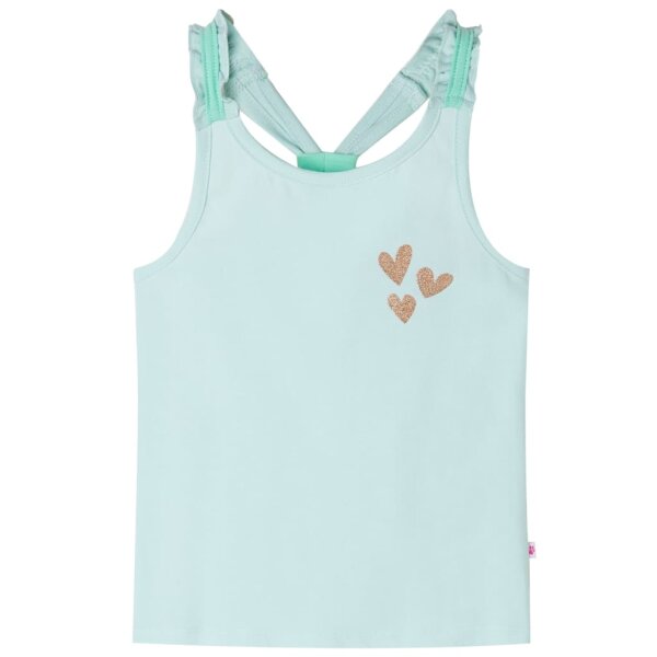 Kinder-Tanktop Helles Minzgr&uuml;n 128