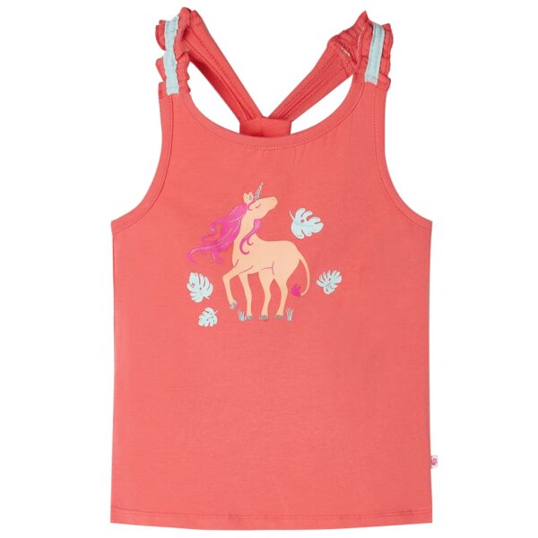 Kinder-Tanktop Korallenrosa 104