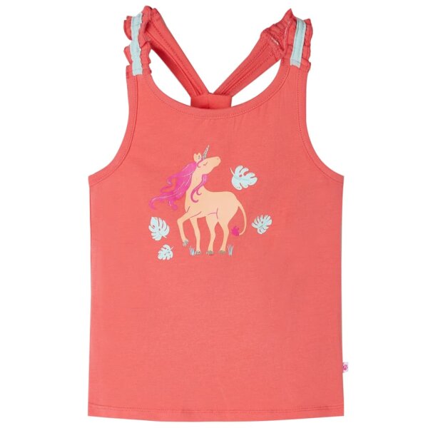 Kinder-Tanktop Korallenrosa 128