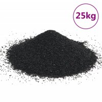 vidaXL Aquariensand 25 kg Schwarz 0,2-2 mm