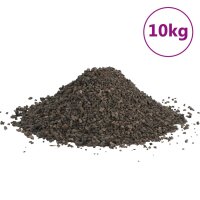 vidaXL Basalt-Kies 10 kg Schwarz 3-5 mm