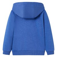 Kinder-Kapuzenpullover mit Reißverschluss Blau...