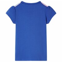 Kinder-T-Shirt Kobaltblau 92