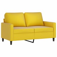 vidaXL 2-Sitzer-Sofa Gelb 120 cm Samt