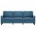 vidaXL 3-Sitzer-Sofa Blau 180 cm Samt