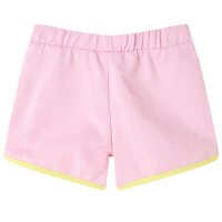 Kindershorts mit Besatz Knallrosa 128