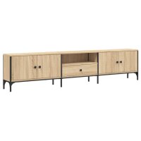 vidaXL TV-Schrank mit Schublade Sonoma-Eiche 200x25x44cm Holzwerkstoff