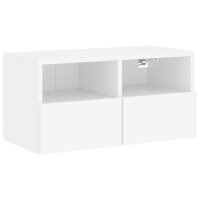 vidaXL TV-Wandschrank Wei&szlig; 60x30x30 cm Holzwerkstoff