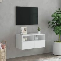 vidaXL TV-Wandschrank Wei&szlig; 60x30x30 cm Holzwerkstoff