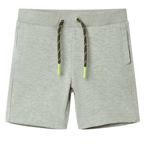 Kindershorts mit Kordelzug Hellkhaki Melange 116