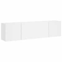vidaXL TV-Wandschränke 2 Stk. Weiß 80x30x41 cm