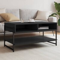 vidaXL Couchtisch Schwarz 90x50x45 cm Holzwerkstoff