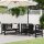 vidaXL 3-tlg. Garten-Lounge-Set Schwarz Massivholz Kiefer