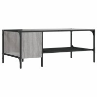 vidaXL Couchtisch mit Regal Grau Sonoma 100x51x40 cm...