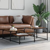 vidaXL Couchtisch R&auml;uchereiche 107x107x40 cm Holzwerkstoff