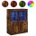 vidaXL Sideboard mit LED-Leuchten Räuchereiche 81x37x100 cm