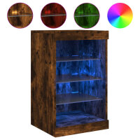 vidaXL Sideboard mit LED-Leuchten Räuchereiche 41x37x67 cm