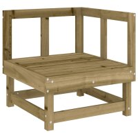 vidaXL Garten-Ecksofa Imprägniertes Kiefernholz
