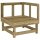 vidaXL Garten-Ecksofa Imprägniertes Kiefernholz