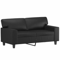 vidaXL 2-Sitzer-Sofa Schwarz 120 cm Kunstleder