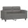 vidaXL 2-Sitzer-Sofa Dunkelgrau 120 cm Mikrofasergewebe