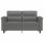 vidaXL 2-Sitzer-Sofa Dunkelgrau 120 cm Mikrofasergewebe