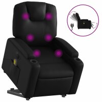 vidaXL Massagesessel mit Aufstehhilfe Elektrisch Schwarz...