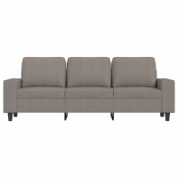 vidaXL 3-Sitzer-Sofa Taupe 180 cm Stoff