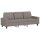 vidaXL 3-Sitzer-Sofa Taupe 180 cm Stoff