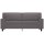 vidaXL 2-Sitzer-Sofa Grau 140 cm Kunstleder