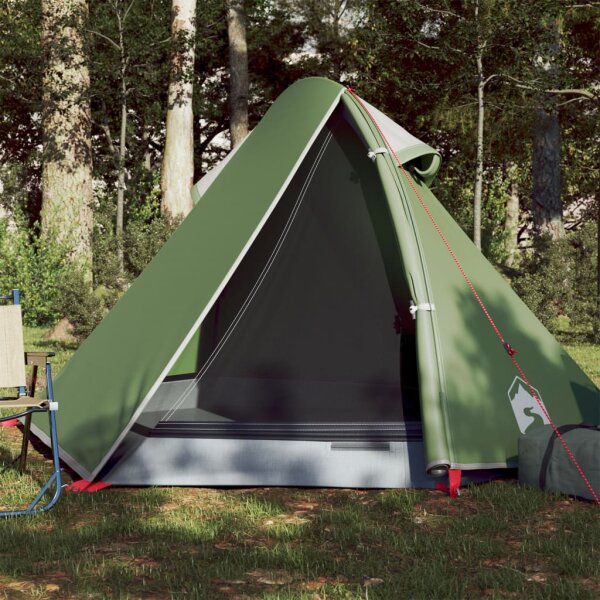 vidaXL Campingzelt 2 Personen Gr&uuml;n 267x154x117 cm 185T Taft