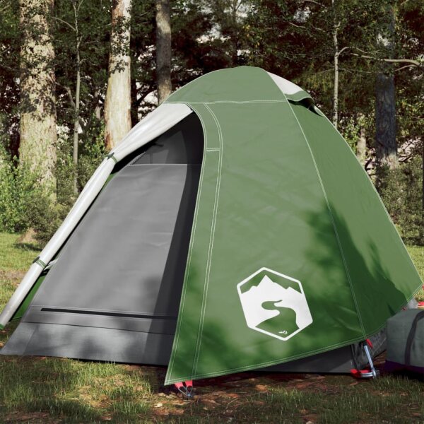 vidaXL Campingzelt 2 Personen Gr&uuml;n 254x135x112 cm 185T Taft