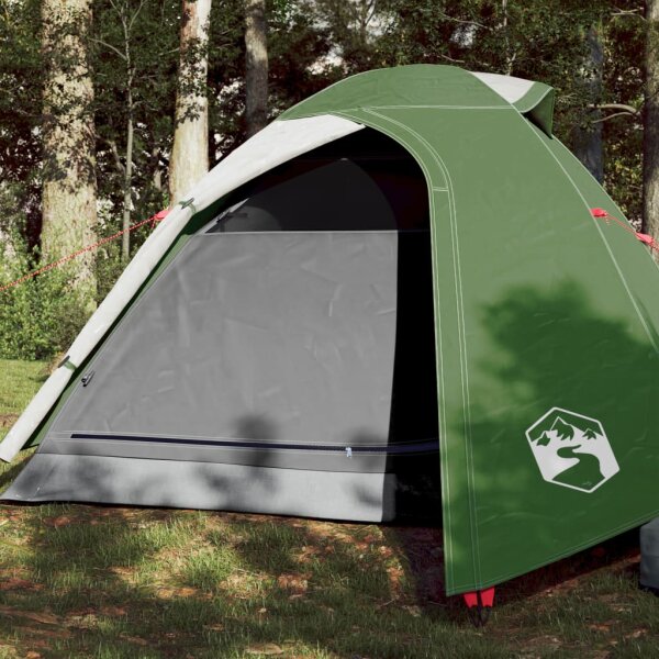 vidaXL Campingzelt 2 Personen Gr&uuml;n 264x210x125 cm 185T Taft