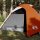 vidaXL Campingzelt 2 Personen Grau & Orange 264x210x125 cm 185T Taft