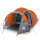 vidaXL Campingzelt 3 Personen Grau & Orange 370x185x116 cm 185T Taft