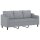 vidaXL 3-Sitzer-Sofa Hellgrau 180 cm Stoff