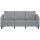 vidaXL 3-Sitzer-Sofa Hellgrau 180 cm Stoff