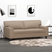 vidaXL 2-Sitzer-Sofa Cappuccino-Braun 140 cm Kunstleder