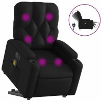 vidaXL Massagesessel mit Aufstehhilfe Elektrisch Schwarz...