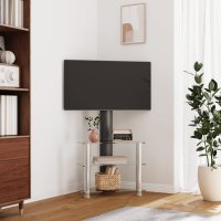 vidaXL TV-Eckregal mit 3 Ablagen für 32-70 Zoll...